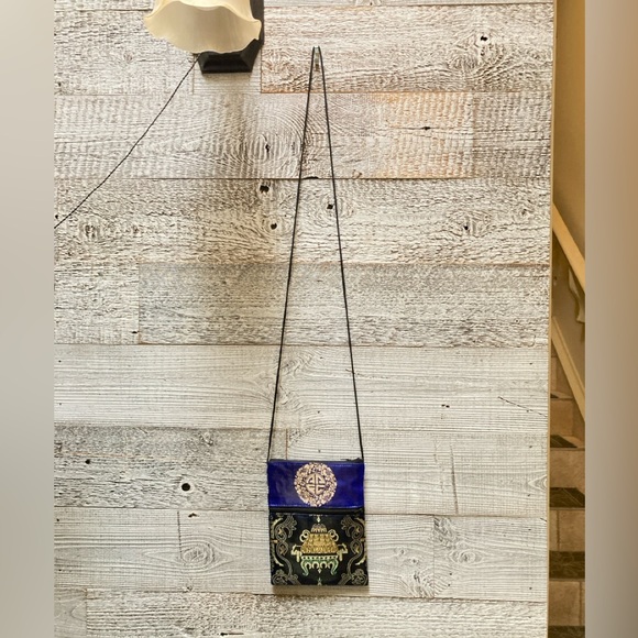 3/$30 | Ornate Sling Bag - Small, Blue/Gold - Picture 2 of 4